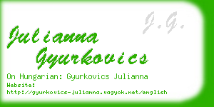 julianna gyurkovics business card